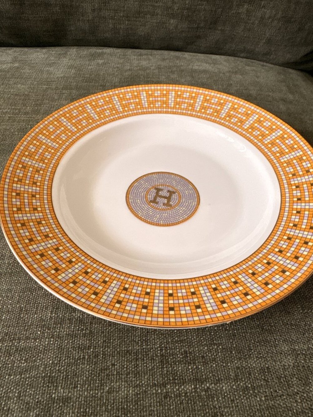Hermès Mosaïque au 24 Gold Soup Plate / Catchall Dish